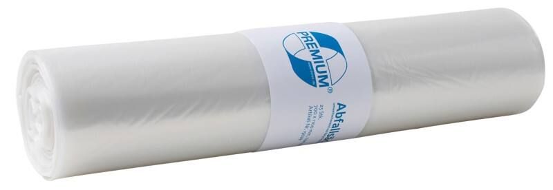 DEISS LDPE Premium Gemiddeld gebruik Vuilniszakken 120 l Transparant PE (polyethyleen) 60 micron 25 Stuks