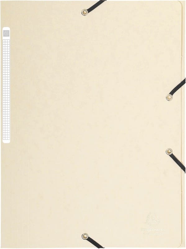 Exacompta 3-flap mappen 17104H Ivoor Geplastificeerd karton 24 x 32 cm 25 Stuks
