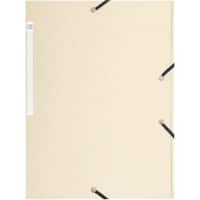 Exacompta 3-flap mappen 17104H Ivoor Geplastificeerd karton 24 x 32 cm 25 Stuks