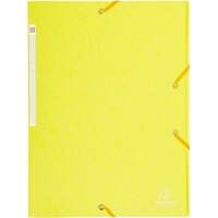 Exacompta 3-flap mappen 17113H Geel Geplastificeerd karton 24 x 32 cm 25 Stuks