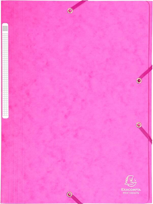 Exacompta 3-flap mappen 17108H Roze Manila karton 24 x 32 cm 25 Stuks