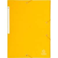 Exacompta 3-flap mappen 17106H Geel Geplastificeerd karton 24 x 32 cm 25 Stuks