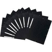 Exacompta 3-Flap map 55501SE Zwart Glanzend karton 24 x 32 cm 50 Stuks