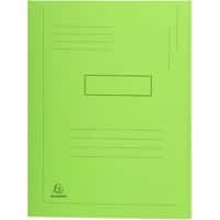 Exacompta 2-Flap map 445013E Helder groen Karton 24 x 32 cm 50 Stuks