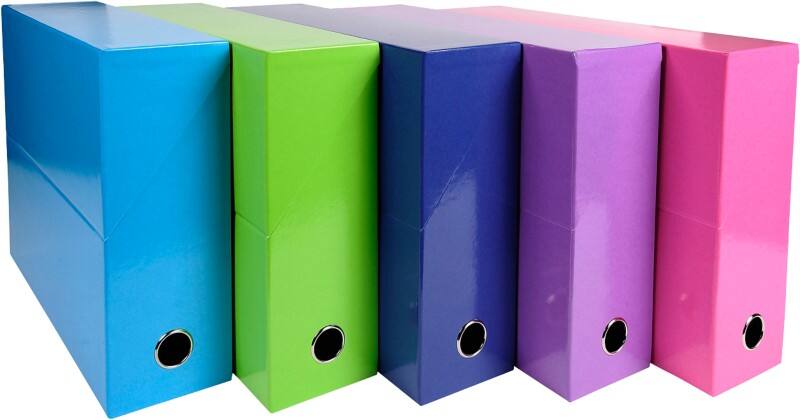Exacompta Archiefdoos 89929E Kleurenassortiment Karton 25 x 33 cm 5 Stuks