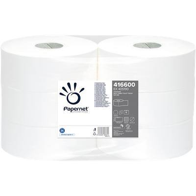 Papernet Maxi Jumbo Toiletpapier 1-laags 416600 6 Rollen à 400 Vellen