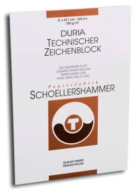 SCHOELLERSHAMMER Technisch tekenblok VF5003365 Papier A4 200 g/m² Transparant 20 Vellen