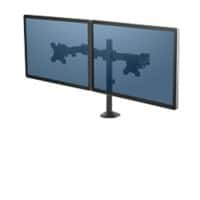 Fellowes dubbele monitorarm Reflex in hoogte verstelbaar 550 x 116 X 490 mm 27 inch zwart