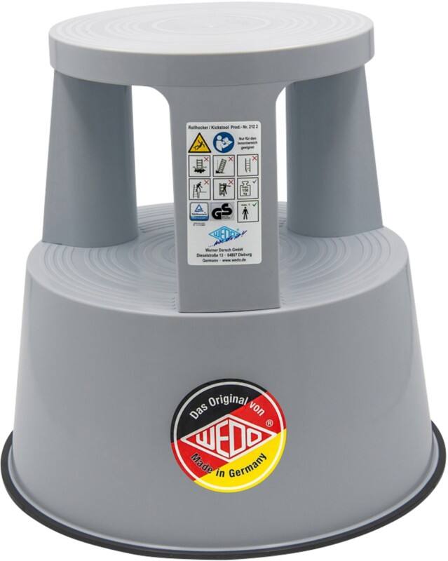 WEDO opstapkrukje 440 x 440 x 430 mm lichtgrijs