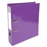 Exacompta Iderama Breed Ordner A4 70 mm Paars 2 Ringen 53626E Karton Glanzend Staand 10 Stuks