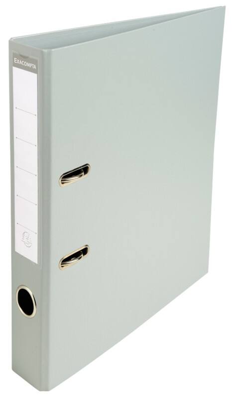 Exacompta Prem Touch Smal Ordner A4 50 mm Grijs 2 Ringen 53540E Kunststof Staand  10 Stuks