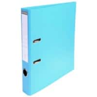 Exacompta Prem Touch Smal Ordner A4 50 mm Lichtblauw 2 Ringen 53502E Karton, PP (Polypropeen) Staand 10 Stuks