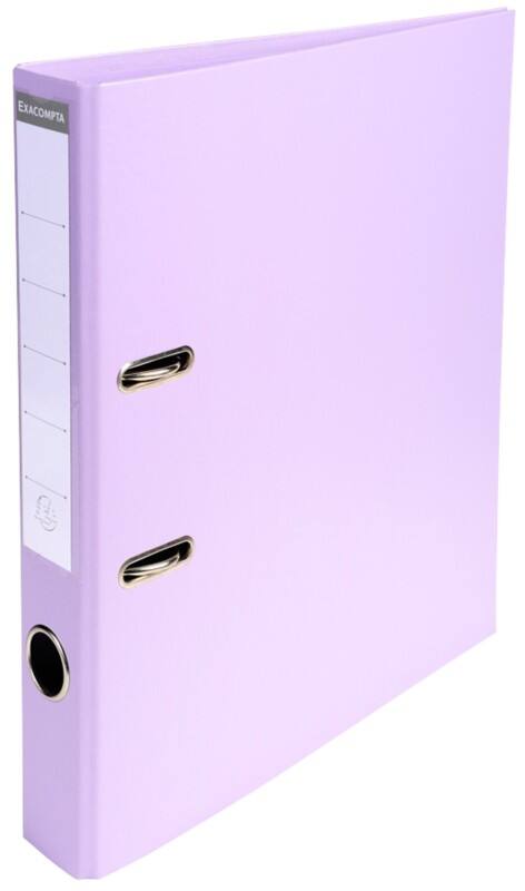 Exacompta Prem Touch Smal Ordner A4 50 mm Lila 2 Ringen 53507E Kunststof Staand  10 Stuks