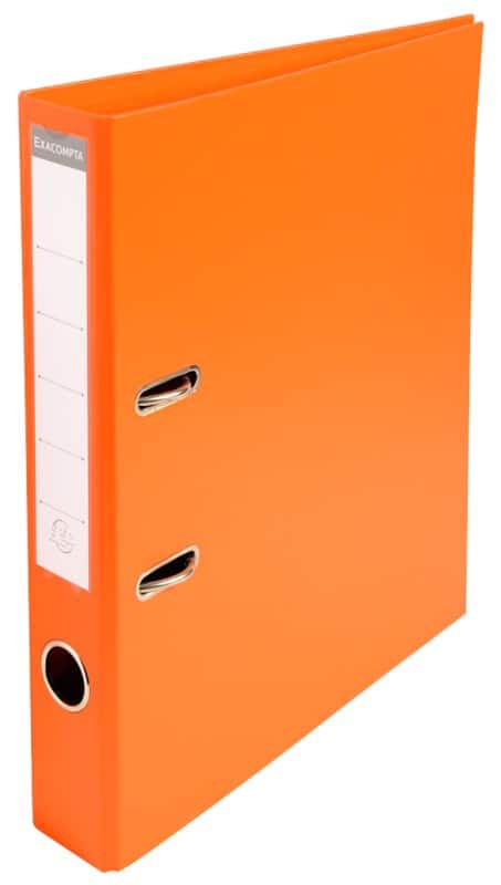 Exacompta Prem Touch Smal Ordner A4 50 mm Oranje 2 Ringen 53544E Kunststof Staand  10 Stuks