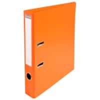 Exacompta Prem Touch Ordner A4 50 mm Oranje 2 ringen 53544E Karton, PP (Polypropeen) Staand 10 Stuks