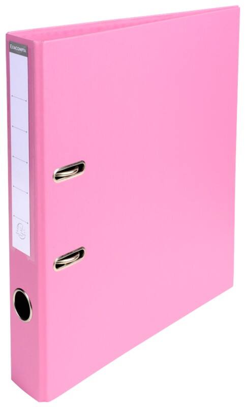 Exacompta Prem Touch Smal Ordner A4 50 mm Roze 2 Ringen 53555E Kunststof Staand  10 Stuks