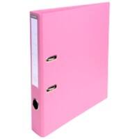 Exacompta Prem Touch Smal Ordner A4 50 mm Roze 2 Ringen 53555E Karton, PP (Polypropeen) Staand 10 Stuks