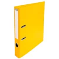 Exacompta Prem Touch Smal Ordner A4 50 mm Geel 2 Ringen 53549E Karton, PP (Polypropeen) Staand 10 Stuks