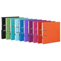Exacompta Prem Touch Smal Ordner A4 50 mm Kleurenassortiment 2 Ringen 53244E Karton, PP (Polypropeen) Staand 10 Stuks