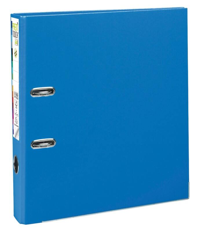 Exacompta Prem Touch Smal Ordner A4 50 mm Blauw 2 Ringen 53142E Kunststof Staand  10 Stuks