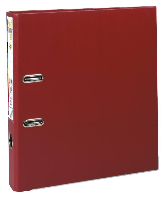 Exacompta Prem Touch Smal Ordner A4 50 mm Bordeauxrood 2 Ringen 53104E Kunststof Staand  10 Stuks