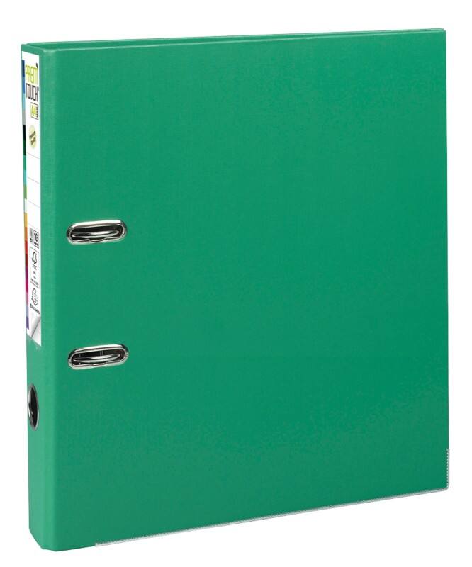 Exacompta Prem Touch Smal Ordner A4 50 mm Groen 2 Ringen 53143E Kunststof Staand  10 Stuks