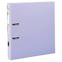 Exacompta Prem Touch Smal Ordner A4 50 mm Lila 2 Ringen 53107E Karton, PP (Polypropeen) Staand 10 Stuks