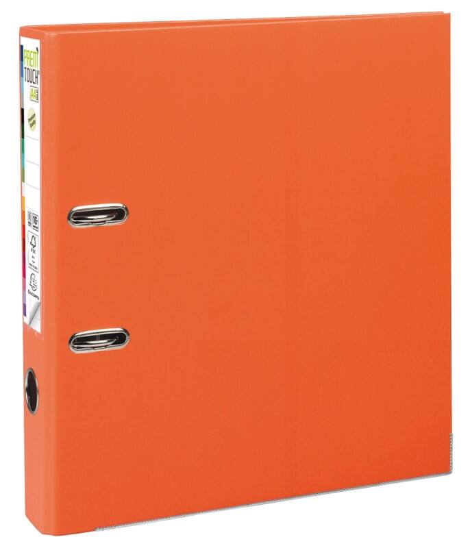 Exacompta Prem Touch Smal Ordner A4 50 mm Oranje 2 Ringen 53144E Kunststof Staand  10 Stuks