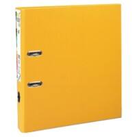 Exacompta Prem Touch Smal Ordner A4 50 mm Geel 2 Ringen 53149E Karton, PP (Polypropeen) Staand 10 Stuks