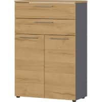 GERMANIA kast Agenda HOME Bruin, grafiet 800 x 400 x 1.200 mm