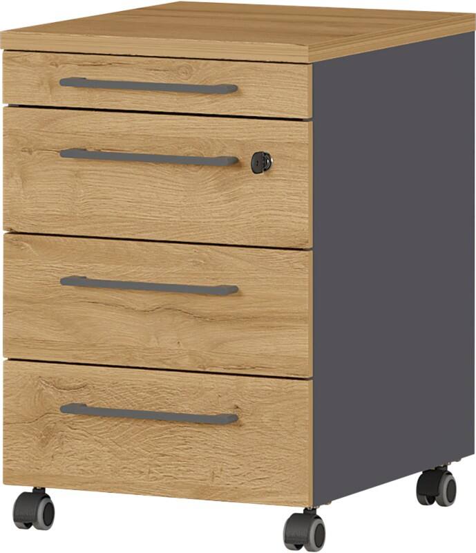 GERMANIA Mobiel ladeblok HOME Bruin, grijs Eiken