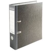 Exacompta Prem Touch Breed Ordner A4 80 mm Grijs 2 Ringen 53709E Karton, PP (Polypropeen) Wolkenmarmer Staand 20 Stuks