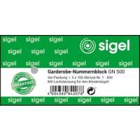 Sigel Garderobebon 773156 5 Stuks à 100 Vellen