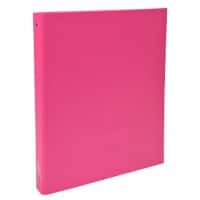 Exacompta 30 mm Ringband Karton, pp-folie A4 4 Ringen Roze 51365E 20 Stuks