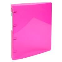 Exacompta Iderama 15 mm Ringband PP (Polypropeen) A4 4 Ringen Roze 51774E 10 Stuks
