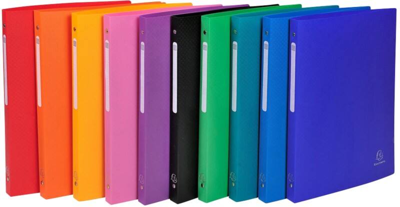 Exacompta OpaK 15 mm Ringband PP (Polypropeen) A4 4 Ringen Kleurenassortiment 51299E 20 Stuks