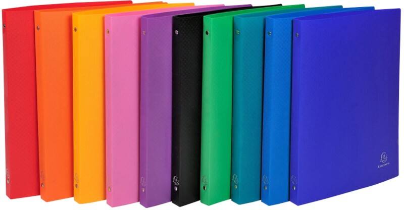 Exacompta OpaK 15 mm Ringband PP (Polypropeen) A4 4 Ringen Kleurenassortiment 51199E 20 Stuks