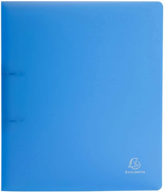 Exacompta Chromaline 30 mm Ringband PP (Polypropeen) A4 2 Ringen Blauw 54362E 15 Stuks