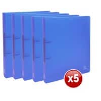 Exacompta Chromaline 30 mm Ringband PP (Polypropeen) A4 2 Ringen Blauw 54362E 15 Stuks