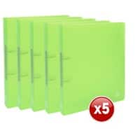 Exacompta Chromaline 30 mm Ringband PP (Polypropeen) A4 2 Ringen Groen 54363E 15 Stuks
