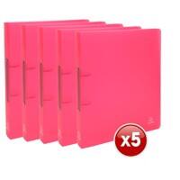 Exacompta Ringband 54355E Chromaline 2 ringen Polypro A4 Maxi Rood 15 Stuks