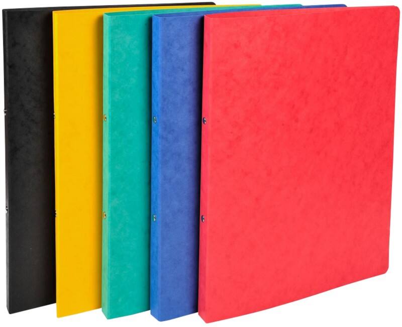 Exacompta Echt Glans-Karton 15 mm Ringband Karton A4 2 Ringen Kleurenassortiment 54250E 20 Stuks