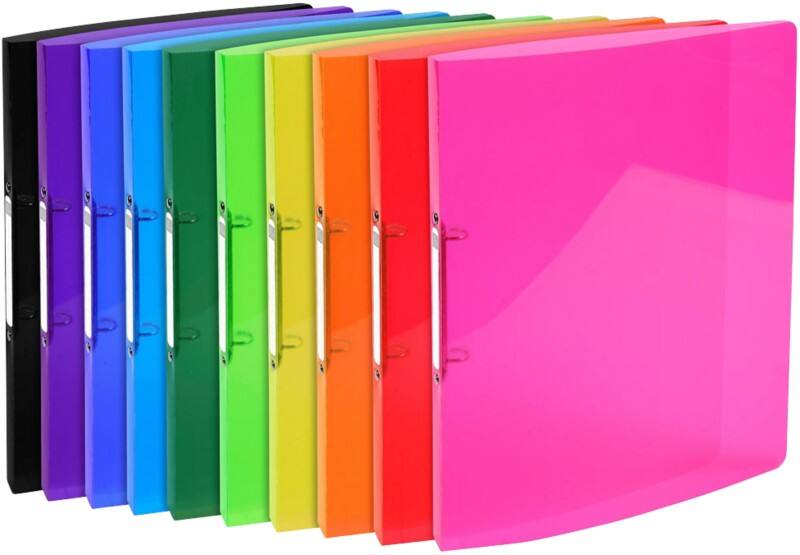 Exacompta Iderama 15 mm Ringband PP (Polypropeen) A4 2 Ringen Kleurenassortiment 54670E 20 Stuks