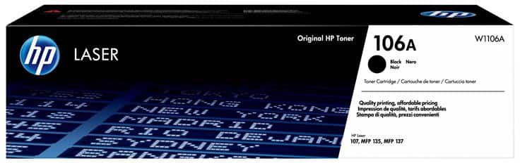 HP 106A originele tonercartridge W1106A zwart