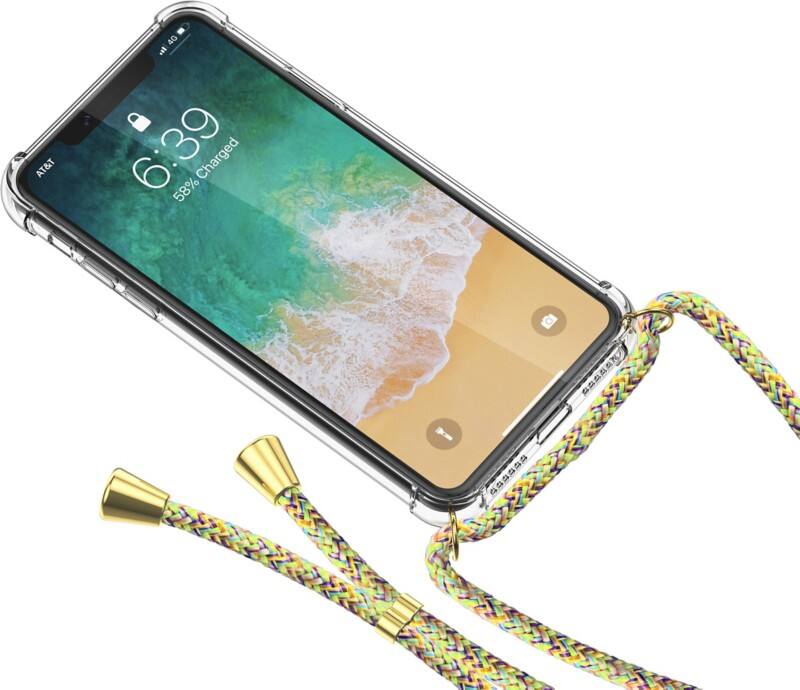 Lotta Power Softcase voor mobiele telefoon Ketting Apple iPhone XS/X Transparant