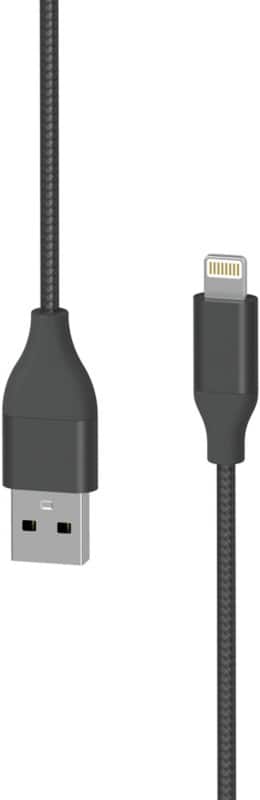 XLayer Oplaadkabel USB A Male Apple Lightning 1.5 m Zwart
