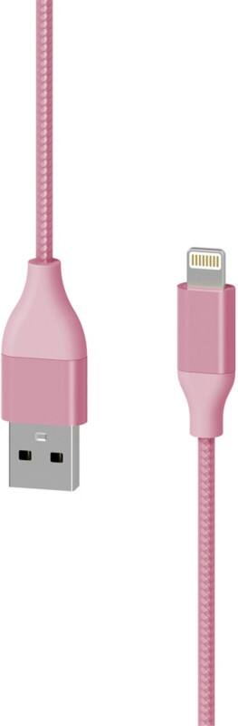 XLAYER 217079 1 x USB C male naar 1 x USB C male oplaadkabel 1.5m Roze
