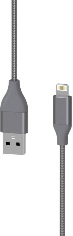 XLayer USB naar Lightning-kabel USB-C Male Apple Lightning 1.5 m Grijs