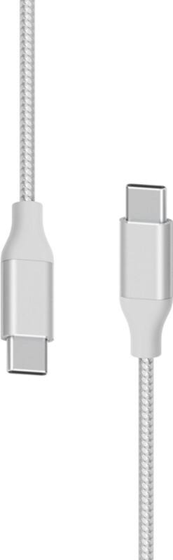 XLAYER 217086 1 x USB C male naar 1 x USB C male oplaadkabel 1.5m Zilver