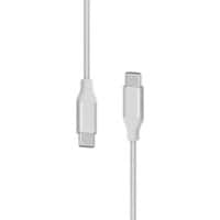 XLAYER 217086 1 x USB C male naar 1 x USB C male oplaadkabel 1.5m Zilver